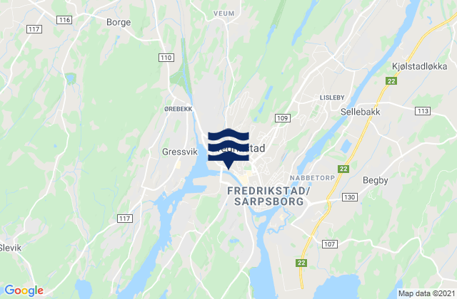 Fredrikstad, Norway潮水