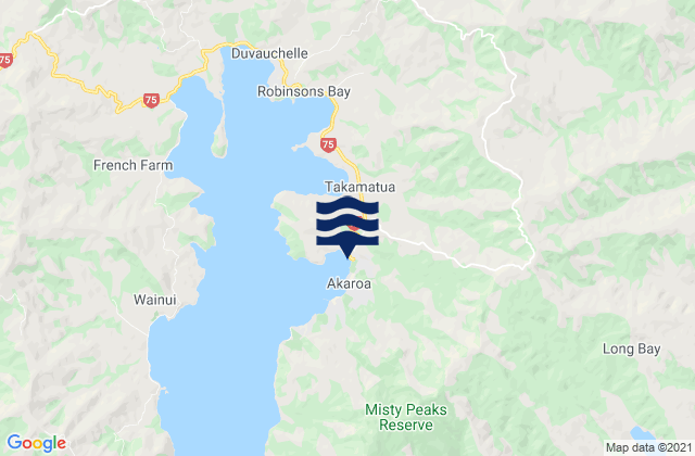 French Bay - Akaroa, New Zealand潮水