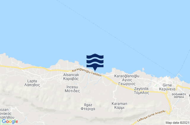 Ftéricha, Cyprus潮水