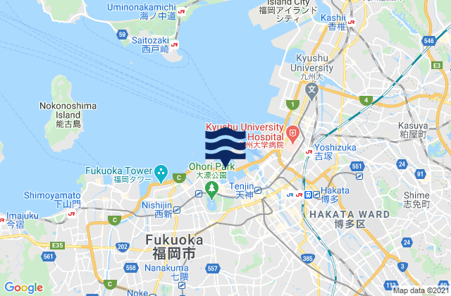 Fukuoka Wan, Japan潮水