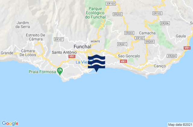 Funchal, Portugal潮水
