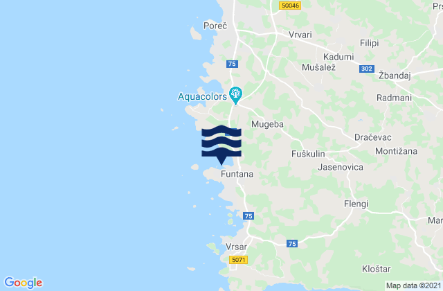 Funtana, Croatia潮水