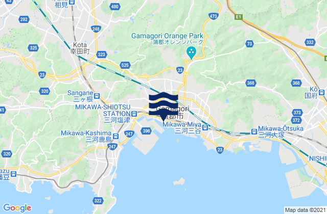 Gamagōri-shi, Japan潮水