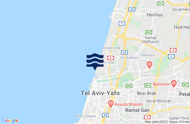 Ganei Tikva, Israel潮水