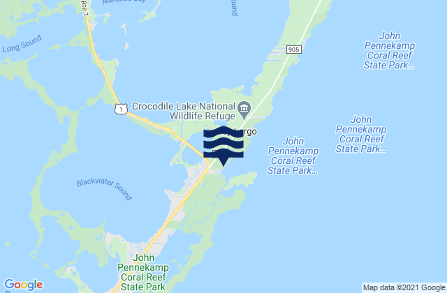 Garden Cove (Key Largo), United States潮水