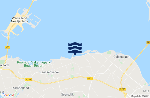 Gemeente Noord-Beveland, Netherlands潮水
