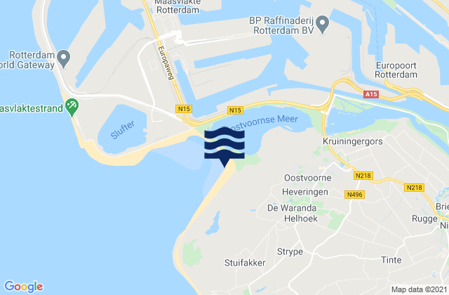 Gemeente Westvoorne, Netherlands潮水