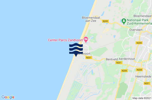 Gemeente Zandvoort, Netherlands潮水