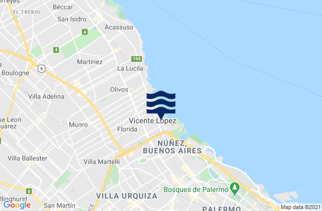 General San Martín, Argentina潮水