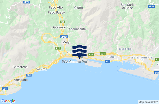 Genoa Voltri, Italy潮水