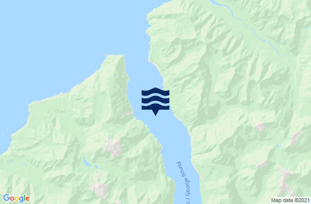 George Sound, New Zealand潮水