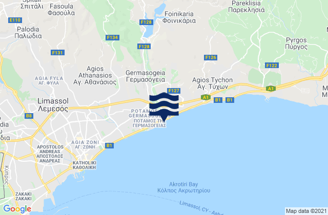 Germasógeia, Cyprus潮水