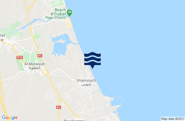 Ghannouch, Tunisia潮水