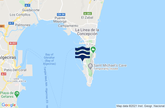 Gibraltar (U.K.), Spain潮水
