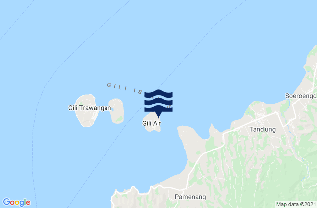 Gili Air, Indonesia潮水