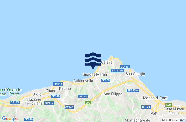 Gioiosa Marea, Italy潮水