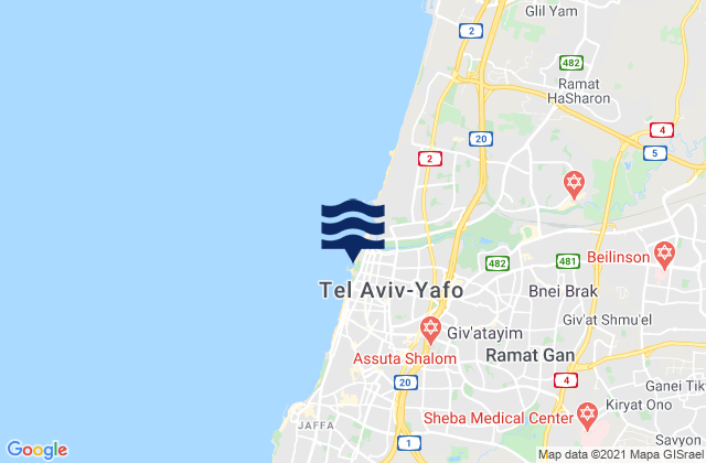 Givatayim, Israel潮水