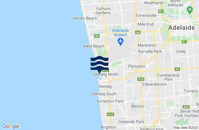 Glenelg North, Australia潮水