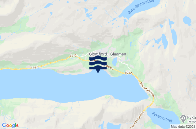 Glomfjord, Norway潮水