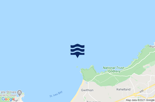 Godrevy Island, United Kingdom潮水