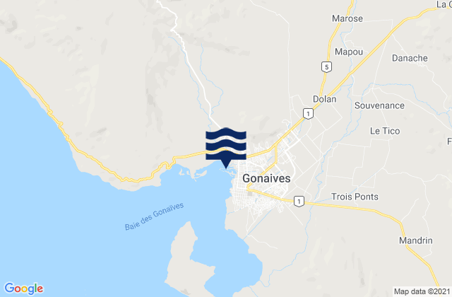 Gonayiv, Haiti潮水