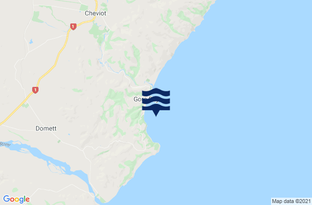 Gore Bay, New Zealand潮水