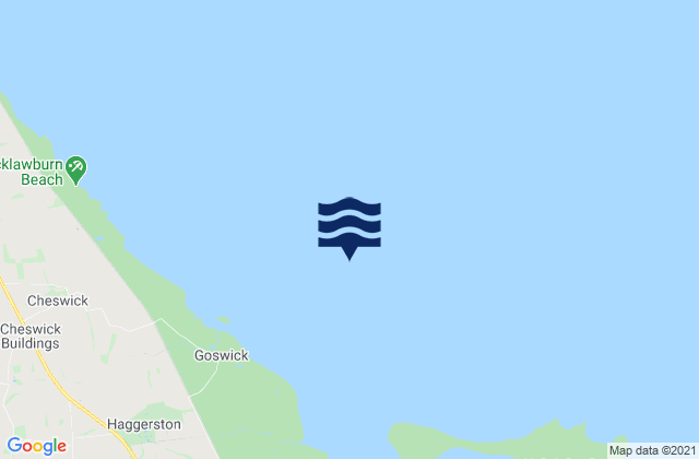 Goswick Bay, United Kingdom潮水