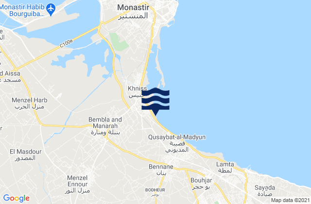 Gouvernorat de Monastir, Tunisia潮水