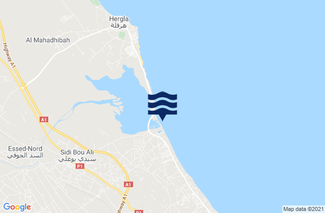Gouvernorat de Sousse, Tunisia潮水