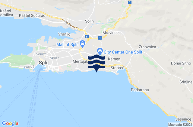 Grad Split, Croatia潮水