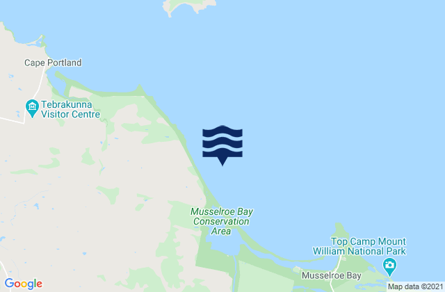 Great Musselroe Bay, Australia潮水