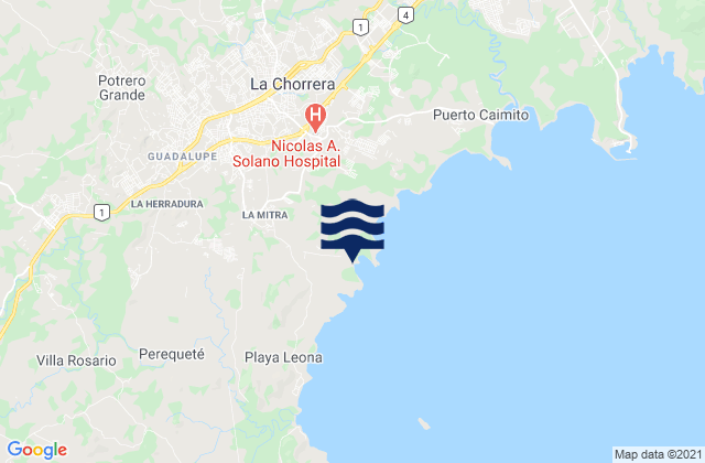 Guadalupe, Panama潮水