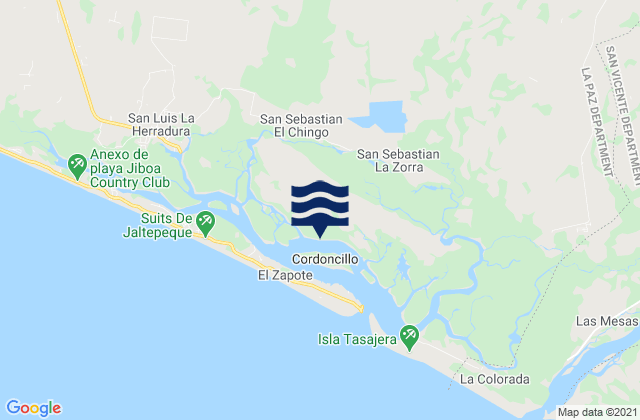 Guadalupe, El Salvador潮水