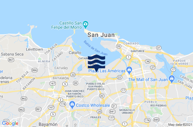 Guaraguao Arriba Barrio, Puerto Rico潮水