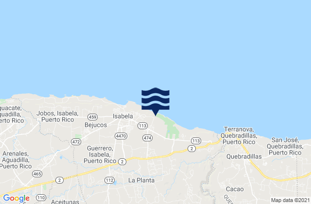 Guayabos Barrio, Puerto Rico潮水