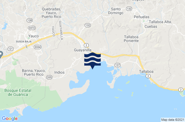 Guayanilla Municipio, Puerto Rico潮水