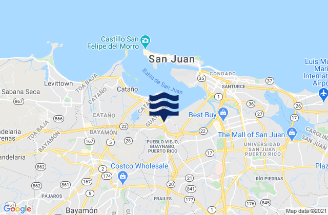 Guaynabo Barrio-Pueblo, Puerto Rico潮水
