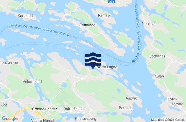 Gustavsberg, Sweden潮水