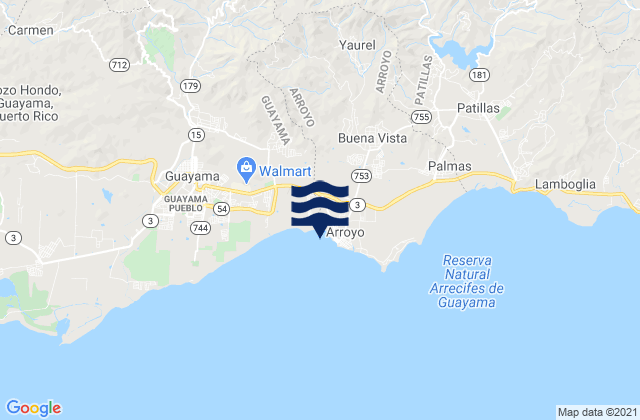 Guásimas Barrio, Puerto Rico潮水