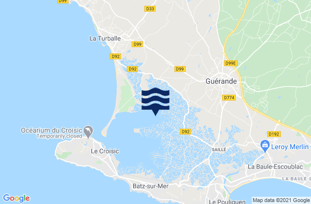 Guérande, France潮水