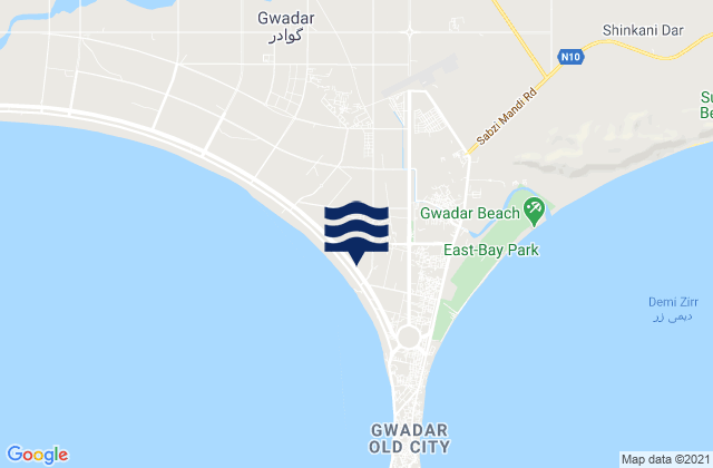 Gwadar West, Pakistan潮水