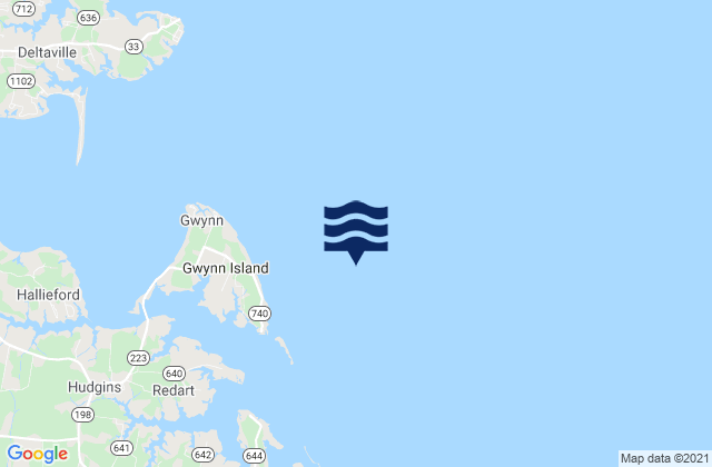 Gwynn Island 1.5 n.mi. east of, United States潮水