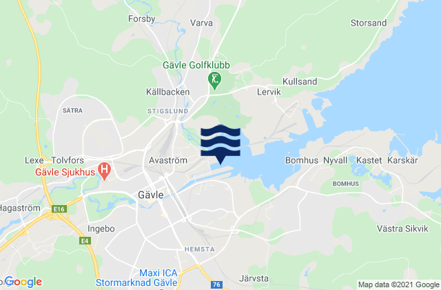 Gävle Kommun, Sweden潮水
