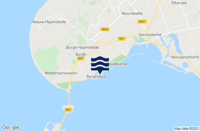 Haamstede, Netherlands潮水
