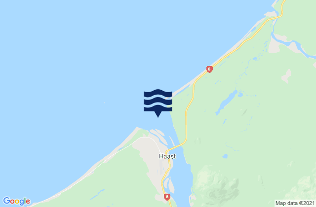 Haast River Entrance, New Zealand潮水