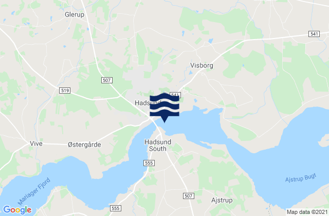 Hadsund, Denmark潮水