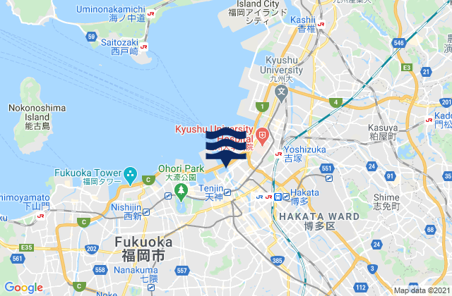 Hakata-Hunadamari, Japan潮水