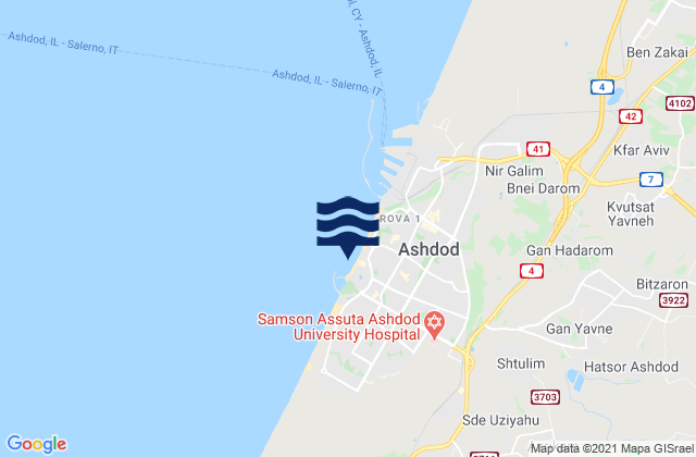 Hakshtot (Ashdod), Israel潮水