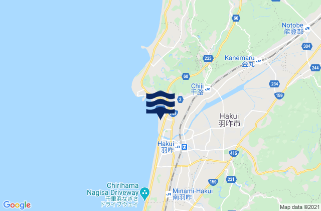 Hakui Shi, Japan潮水