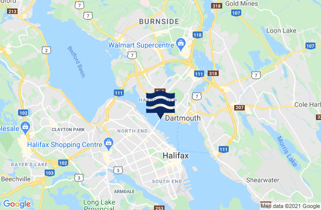 Halifax, Canada潮水